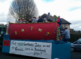Veilchendienstagszug in Lantershofen der VfB ganz vorne mit dabei