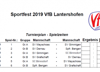 Altherrenturnier am 23.08.2019