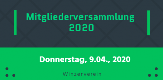 Einladung zur Mitgliederversammlung 2020