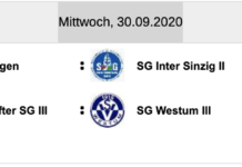 Fr., 11.09.20 Spiel der 3. Mannschaft abgesagt!