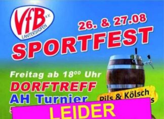 Sportfest abgesagt