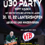 Ü30 Party am 31.10. VfB Lantershofen