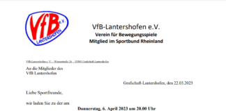 VfB Lantershofen Mitgliederversammlung 2023