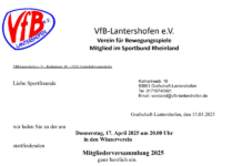 Mitgliederversammlung 2025